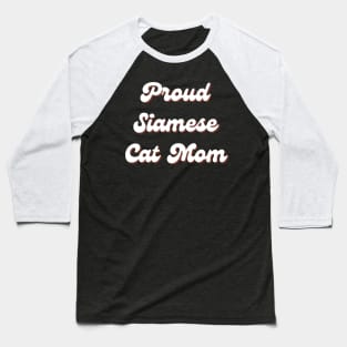 Siamese Cat Baseball T-Shirt